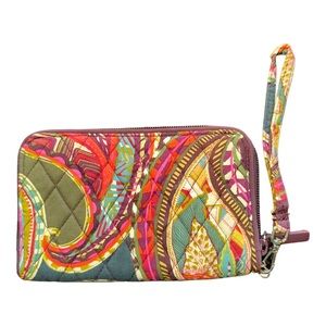Vera Bradley Heirloom Paisley Wristlet Wallet